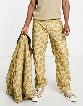 S Rothschild & CO衣服, Reclaimed Vintage | Reclaimed Vintage inspired 00's baggy jean co-ord in tonal print商品图片 