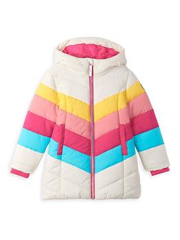 商品Hatley | Little Girl's & Girl's Retro Hooded Puffer Jacket,商家Saks Fifth Avenue,价格¥1001图片