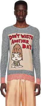 Stella McCartney | Blue 'Don't Waste Another Day' Sweater商品图片,