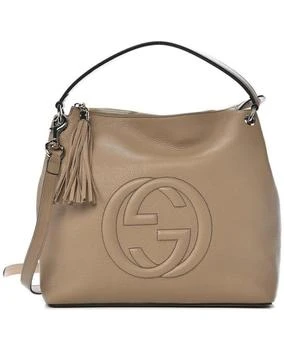 推荐Gucci Soho Beige Leather Tassel Women's Shoulder Bag 536194 A7M0G 2754商品