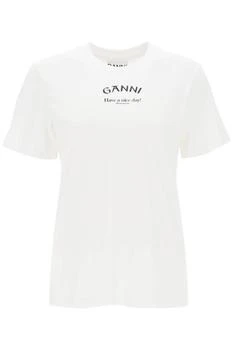 Ganni | T Shirt With Logo Print 7.7折