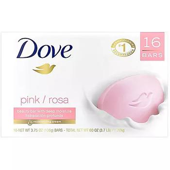 推荐Dove Beauty Bar Soap, Pink (3.75 oz., 16 ct.)商品