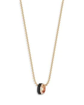 Walters Faith | 18K Rose Gold Ebony Hexagon Bead Chain Pendant Necklace, 18",商家Bloomingdale's,价格¥34409