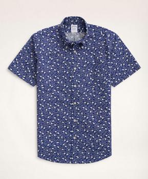 Brooks Brothers | Regent Regular-Fit Short-Sleeve Sport Shirt, Floral Print商品图片,5.5折