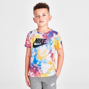 推荐Little Kids' Nike Sportswear Tie-Dye Futura T-Shirt商品