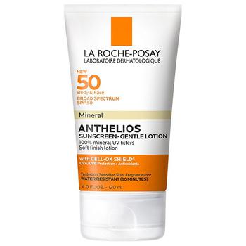 La Roche Posay | Face and Body Mineral Sunscreen Gentle Lotion SPF 50商品图片,满$40享8折, 满折