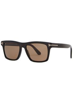 Tom Ford | Buckley 02 black square-frame sunglasses商品图片,