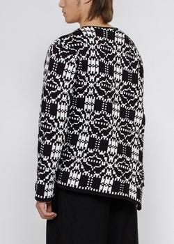推荐Comme des Garçons Homme Plus Asymmetric Jacquard Sweater商品