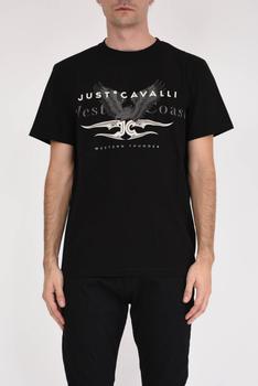 推荐JUST CAVALLI T-shirt con logo商品