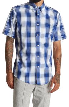Brooks Brothers | Plaid Print Short Sleeve Regent Fit Shirt商品图片,6.2折