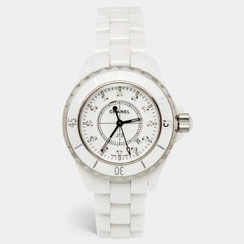 香奈儿手表, [二手商品] Chanel | Chanel White Diamond Ceramic J12 H1628 Women's Wristwatch 33 mm商品图片 9.7折