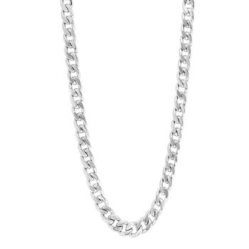 推荐EFFY® Men's Curb Link 22" Chain Necklace in Sterling Silver商品