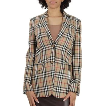 Burberry | Ladies Vintage Check Wool Blazer Jacket,商家Jomashop,价格¥5435