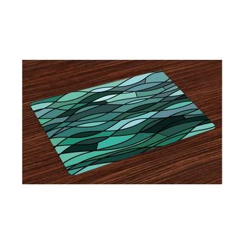 Ambesonne | Teal Place Mats, Set of 4,商家Macy's,价格¥307