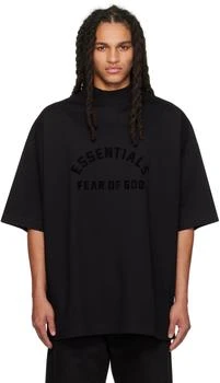 Essentials | Black Bonded T-Shirt,商家Ssense US,价格¥247