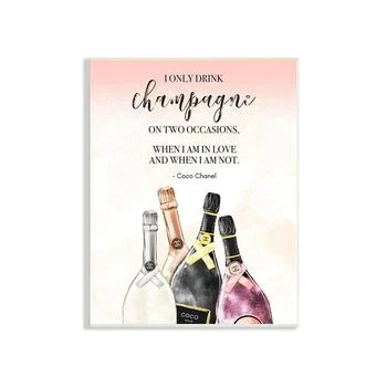 Stupell Industries | Champagne and Love Quote Wall Plaque Art, 10" x 15",商家Macy's,价格¥302