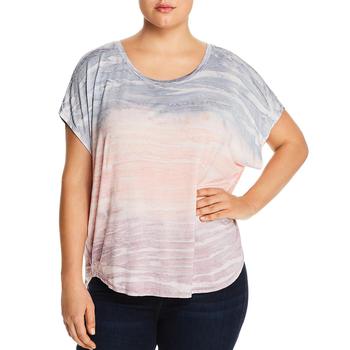 推荐Cupio Womens Plus Tie-Dye Ombre T-Shirt商品