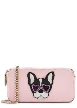 kate spade帆布包斜挎包, Kate Spade | Sylvia Francois appliquéd cross-body bag商品图片 额外9折, 额外九折