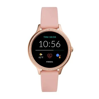 Fossil | Fossil Women's Gen 5E 42mm Stainless Steel Touchscreen Smartwatch with Alexa, Speaker, Heart Rate, Activity Tracking and Smartphone Notifications,商家Amazon US editor's selection,价格¥1857