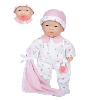 商品JC TOYS | La Baby Asian 11" Soft Body Baby Doll Pink Outfit,商家Macy's,价格¥108图片