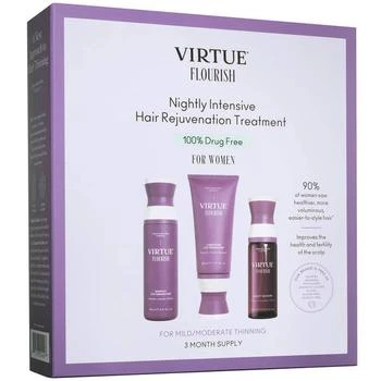 VIRTUE | VIRTUE Flourish Nightly Intensive Hair Rejuvenation Treatment Hair Kit 3 piece 