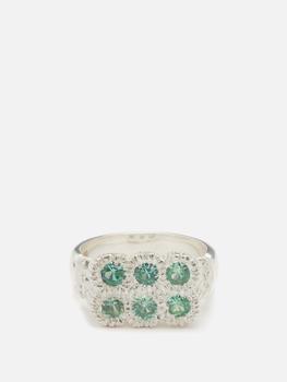 商品Bleue Burnham | Grow Together sapphire and sterling silver ring,商家MATCHESFASHION,价格¥3466图片