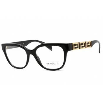 Versace | Versace Women's Eyeglasses - Clear Lens Cat Eye Black Plastic Frame | 0VE3338 GB1 4.8折×额外9折x额外9.5折, 独家减免邮费, 额外九折, 额外九五折