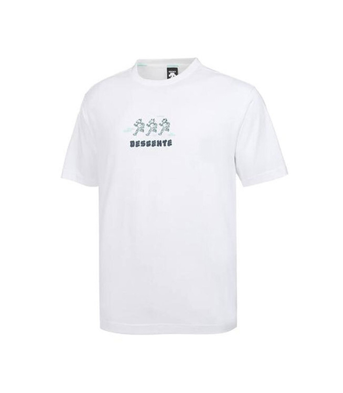 推荐【享贝家】DESCENTE 迪桑特 卡通图案短袖T恤 白色 SM323OTS71-WHT（现采购商品，下单后12天内发货）商品