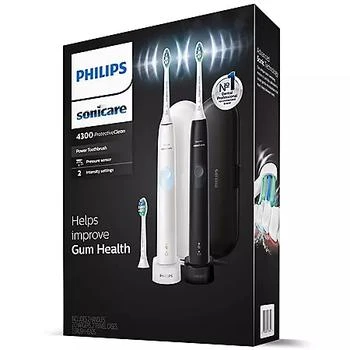 Philips | 飞利浦Sonicare 4300电动牙刷 2只装,商家Sam's Club,价格¥579