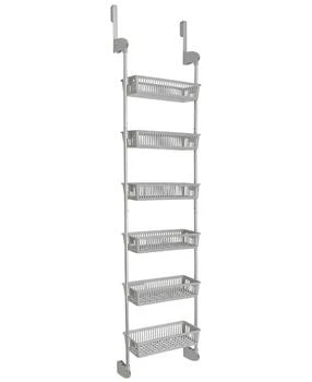 Smart Design | 6-Tier Over-the-Door Hanging Pantry Organizer with Full Baskets,商家Macy's,价格¥591