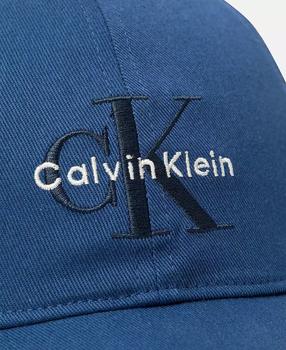 【 】CKJ Monogram Embroidered Ball Cap_BLUE Calvin Klein Men's Embroidered Monogram Logo Baseball Cap