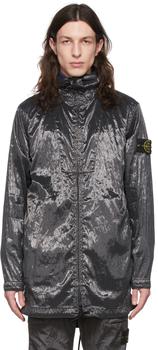 Stone Island | Black Nylon Coat商品图片,独家减免邮费