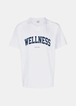 推荐Sporty & Rich White Wellness Cotton T-shirt商品