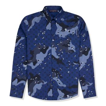 路易威登真假, Louis Vuitton | Louis Vuitton Camo Blue DNA Shirt商品图片 