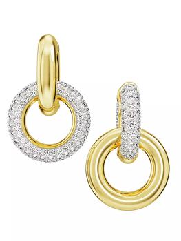 商品Swarovski | Dextera Goldtone & Crystal Hoop Earrings,商家Saks Fifth Avenue,价格¥1397图片