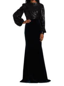 product Sequin And Velvet Gown image