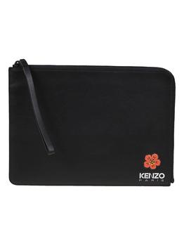 Kenzo | Kenzo Logo Printed Zipped Clutch Bag商品图片,6.2折