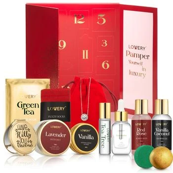 Lovery | 12 Days of Beauty Advent Calendar Bath & Body Care Gift Set,商家Premium Outlets,价格¥498
