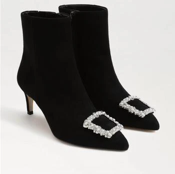 Sam Edelman | Ulissa Luster Ankle Bootie In Black Suede 6折
