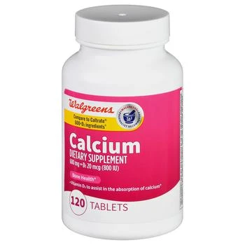 Walgreens | Calcium 600 mg + D3 20 mcg Tablets,商家Walgreens,价格¥99