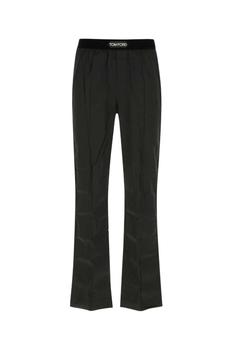 商品Tom Ford | Tom Ford Logo Waist Satin Pajama Trousers,商家Italist,价格¥2922图片