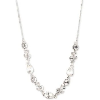 Givenchy | Silver-Tone Crystal Stone Frontal Necklace, 16" + 3" extender 4.9折×额外8折, 额外八折