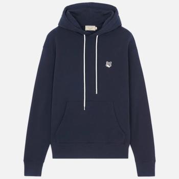 推荐Maison Kitsuné Men's Grey Fox Head Patch Hoodie - Navy商品