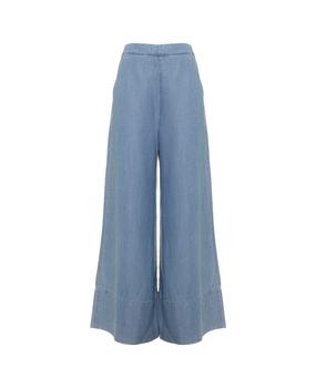 PINKO男包, PINKO | Light Blue Wide-leg Jeans Paolina In Lyocell Canvas Pinko Woman商品图片 8.4折