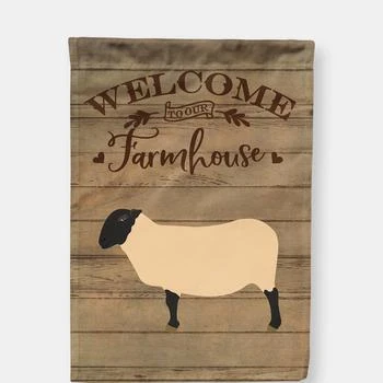 Caroline's Treasures | 28 x 40 in. Polyester Suffolk Sheep Welcome Flag Canvas House Size 2-Sided Heavyweight,商家Verishop,价格¥327