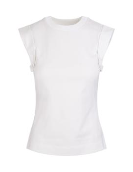 Alexander McQueen | Alexander McQueen Optical White Hybrid Top商品图片,8.5折