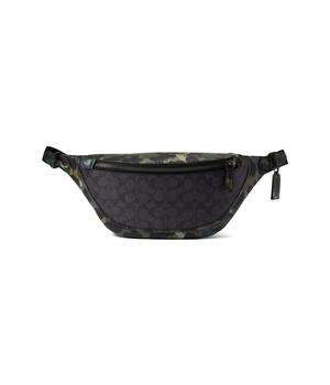 Coach男包, Coach | League Belt Bag in Signature with Camo Print Leather商品图片 5.9折