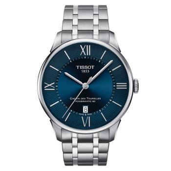 商品Tissot | 预定1-2周发货 天梭  杜鲁尔系列精钢表壳表链蓝盘男士自动机械腕表  42毫米,商家IWCOCO,价格¥5152图片