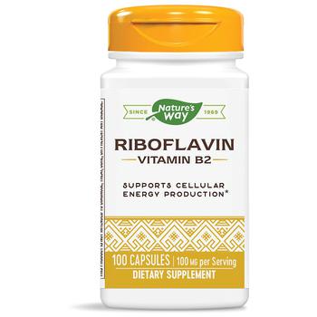 Nature's Way | Riboflavin Vitamin B2 Capsules商品图片,满$80享8折, 满$40享8.5折, 满折