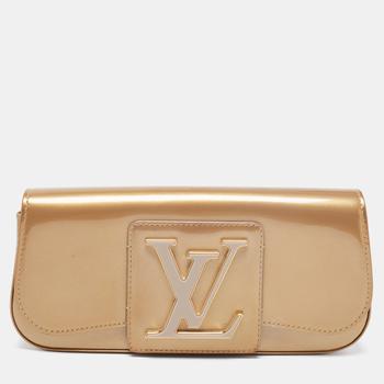 lv精选, [二手商品] Louis Vuitton | Louis Vuitton Beige Poudre Leather Vernis Sobe Clutch商品图片 4.6折